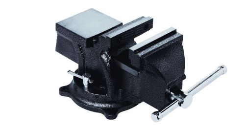 4 in heavy-duty bench vise with swivel base steel jaws anvil table clamp locking for sale