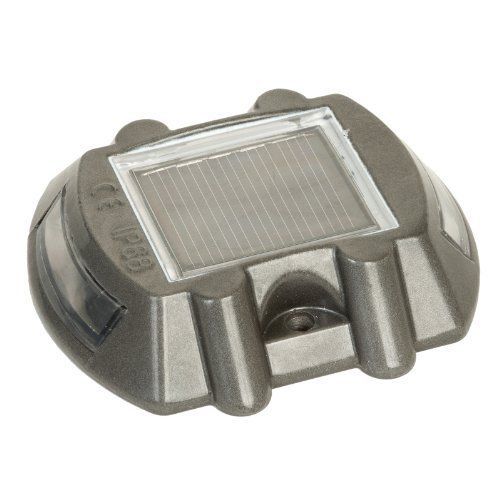 Solar road path deck dock warning lights w/ white leds - single setting for sale