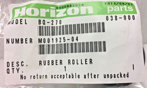 Horizon, M001925-04, Rubber Roller, BQ-270 Perfect Binder (OEM / NEW)