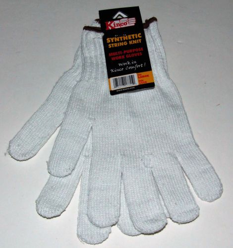 Kinco synthetic string knit multi-purpose work gloves size: large, style: 1775 for sale