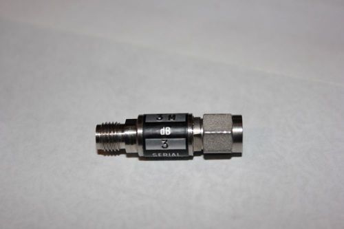 Weinschel 3M-3 Fixed Attenuator 3dB DC-12.4 GHz SMA M/F