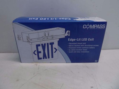 Compass lighting celr2rne red edge lit double face led exit sign for sale