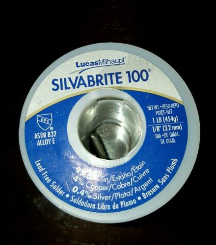 Brand new silvabrite 100 lead free solder super fast shipping free plumbing