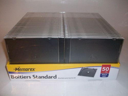 Memorex Standard Jewel Cases 50 PK “NEW”