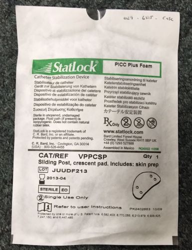 Statlock picc plus foam catheter stabilization device - lot of 5 for sale