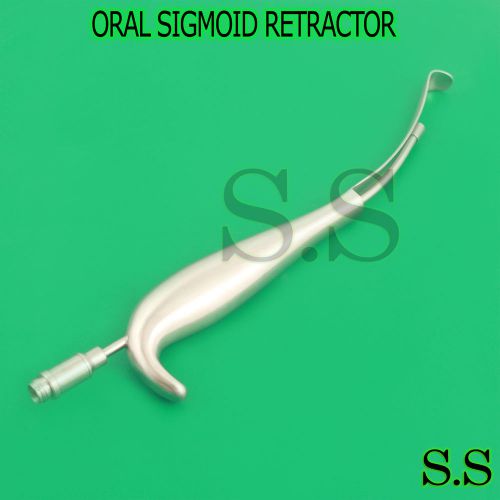 Extra oral sigmoid notch retractor 25.5cm/10&#034; with fiber optic light BST-029