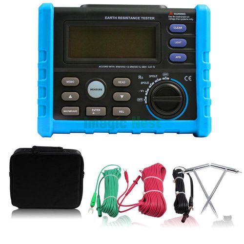 BSIDE AER01 Digital Earth Ground Resistance Meter Tester Voltage Range 0-4K Ohm