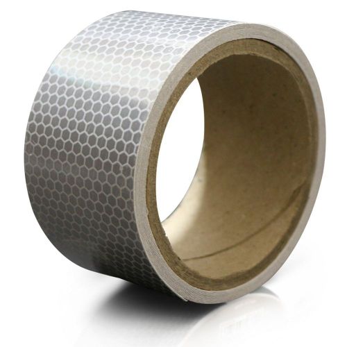 Reflective tape, white and silver, 2 inches by 5 yards for sale
