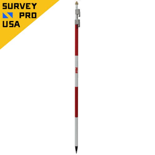 New - Seco 3.6 m QLV Two-Section Pole with Adjustable Tip - Red and White