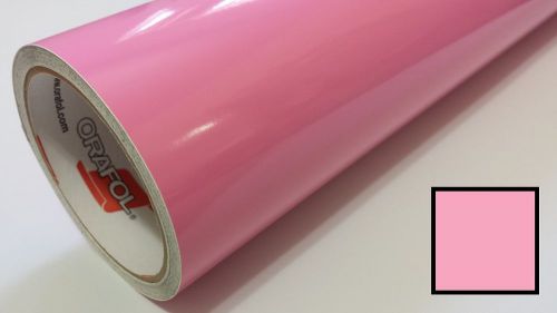 Gloss Soft Pink Vinyl 24&#034;x30&#039; Roll Sign Making Decal Supplies Craft Decoration
