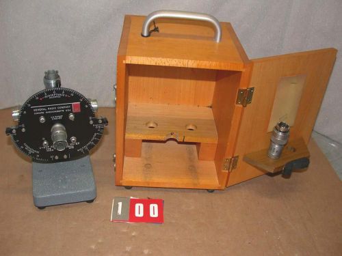GE General Radio Type 1602-B U-H-F Admittance Meter &amp; wooden box Free S&amp;h