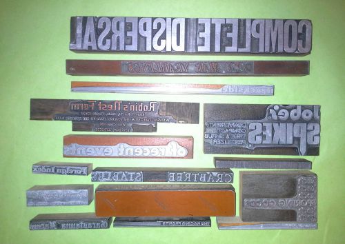 Letterpress Printing Blocks  (15) 15C