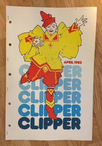 Vintage Dynamic graphics Clipper Clip Art Book Full of Art Pages April 1983 Mint