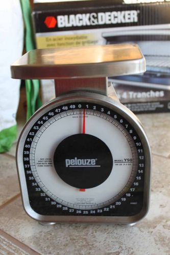 Pelouze Model Y50 50lb 50 lb Analog Postal Scale weight heavy duty package metal