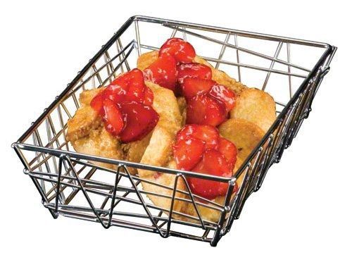 American metalcraft bzz59c rectangular wire zorro baskets, small, chrome for sale