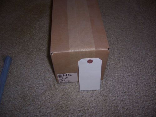 1 Box of 1000 Size 5 Shipping tags.... w/wires