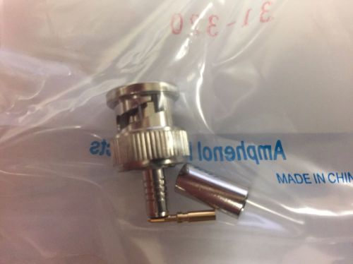 Amphenol RF P/N 31-320 / BNC Crimp Plug. Qty 50 BRAND NEW