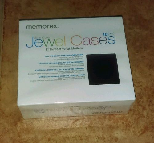 Memorex Slim Color Jewel CD Cases - 10 Pack