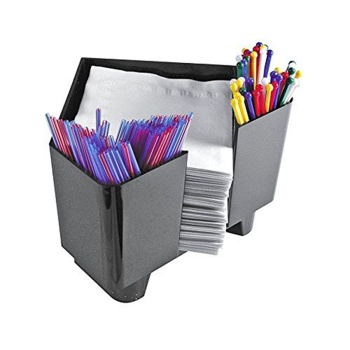 Co-Rect Plastic Bar Caddy with Triangular Design Black