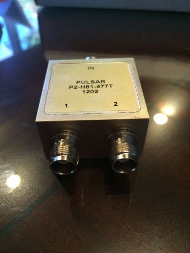 Pulsar Microwave P2-H81-477T Power Divider/Splitter  TNC Connectors. NEW