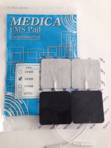 10 Packs 40 MEDICA Reusable Value Gel  EMS Pads 5 cm x 5 cm  for TENS Unit