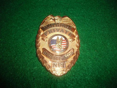 Private Investigator   Breast Badge