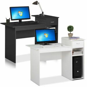 Small Computer Study Student Desk Laptop Table with Drawer Home Office Furniture