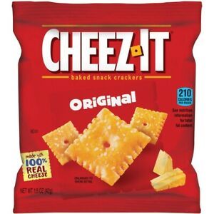 Cheez-It&amp;reg Original Crackers - Cheese - 1 Serving Bag - 8 / Box 12233  - 1