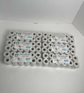 *72 ROLLS* 2 1/4&#034; X 50&#039; FOR VX520 THERMAL PAPER ICT220 THERMAL CREDIT CARD