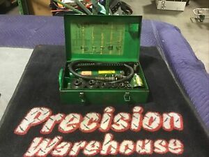 GREENLEE Hydraulic Pump 767 Knockout Set # 7646 With 3/4-3 Inch Punch And Dies
