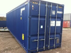 40&#039; High Cube Open Top Shipping Container Conex HCHQ w/tarp roof Cargo Container