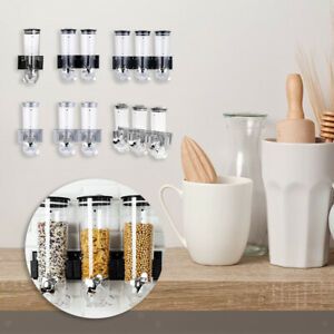 Wall Mount Dry Food Cereal Dispenser for Cereal Coffee Beans Snack Canister