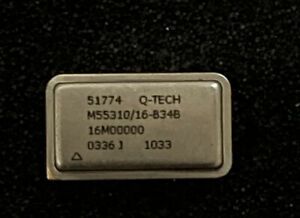 3 PCS Q-TECH Mil-Spec M55310/16-B34B 16MHz Crystal Oscillators