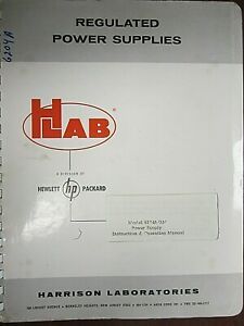 Harrison Model 6204A/AM Power Supply Instruction &amp; Operating Manual
