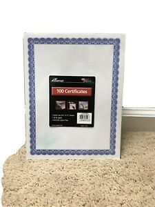 AMPAD PRINT WRITE COPY CERTIFICATE PAPER 85 Pieces LETTER SIZE