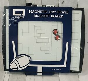 Quartet Magnetic Dry Erase Bracket Board 11&#034; x 14&#034; 32 Teams New (4 Pieces)