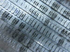Letterpress Lead Type 24 Pt. Figaro aka. Showboat - CAPS, #&#039;s Punct.   D63