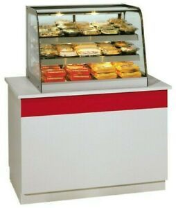 Federal brand refrigerated bottom mount curved glass display cooler