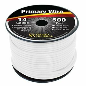 Grand General 55248 Primary Wire 500ft Roll with Spool For Trucks Automobile ...