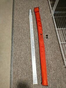 AdirPro 71022 16ft Aluminum Grade Rod 8ths 5 Section Telescopic with Carrying C…