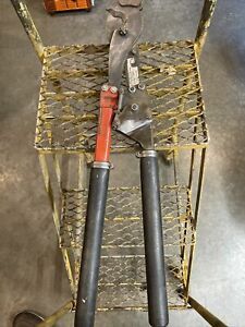 HK Porter 8690FH 30&#034; Tool Hard Cable Ratchet Type Cutter HKP 1/2&#034; Chain Assist