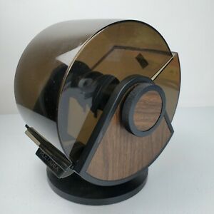 Rolodex Cover Swivel Wood Grain Dark Clear SW 24C