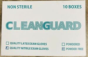 Nitrile Exam Gloves Large 1CS- 10 PK Of 100: Total 1000