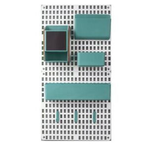 2X(Wall Mount Pegboard Combination Home Kitchen Storage Shelving Organizer No