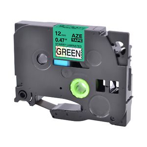 1PK TZ TZe 731L1 Black on Rainbow Glitter Green Laser Label for Brother 0.47&#034;