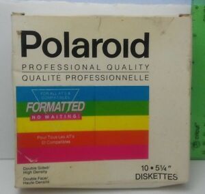 11 Polaroid Double Sided High Density 5.25 Diskettes Disks 1989