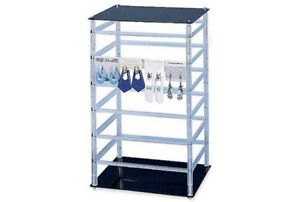 SSW Basics Medium Rotating Jewelry Card Display Holds - 10" W x 10" L x 17" H