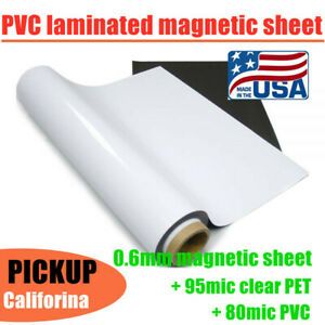 US 24&#034;x25 Magnetic Sheet Blank Magnetic Printable Media Car Magnet Roll 30 Mil