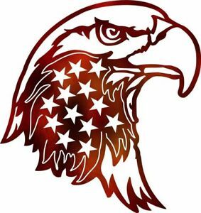 DXF CNC Plasma Laser Cut Ready Vector  Eagle Pride 13 Stars Home Patriot Garage