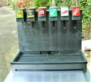 6 Flavor Soda Fountain Beverage Dispenser Cornelius CB2323 With Ice Bin &amp;Cabinet